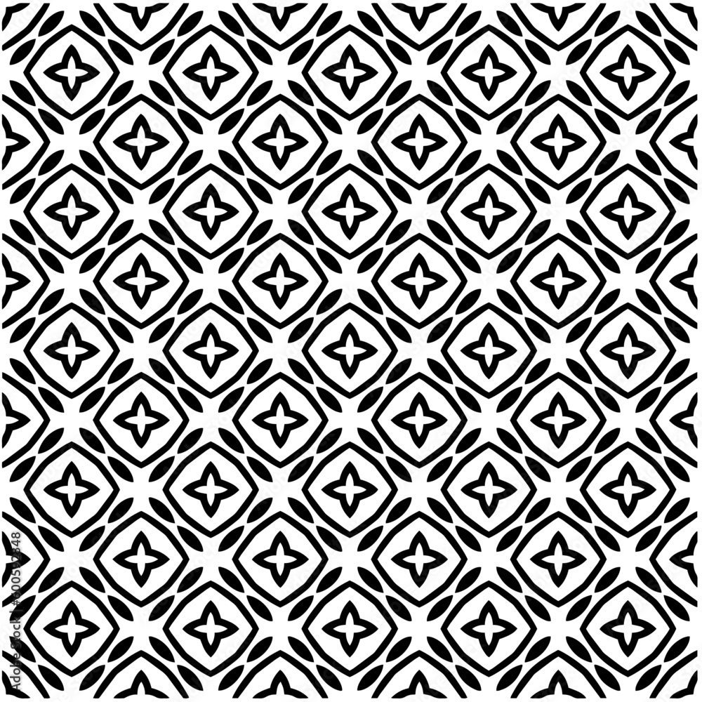 Abstract seamless monochrome pattern on white background for coloring. Design for banner, card, invitation, postcard, textile, fabric, wrapping paper, coloring book. Abstract seamless monochrome pattern on white background for coloring. Design for banner, card, invitation, postcard, textile, fabric, wrapping paper, coloring book.