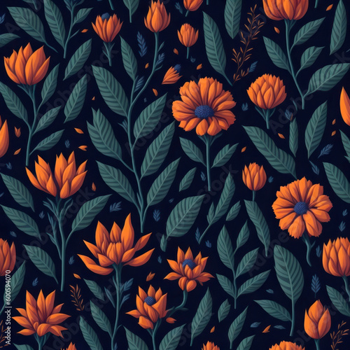 flower pattern, created by artificial inteligencie