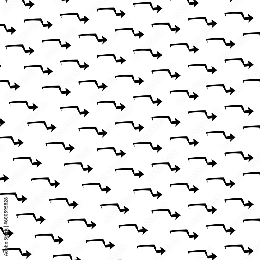 black and white arrows with curved shapes