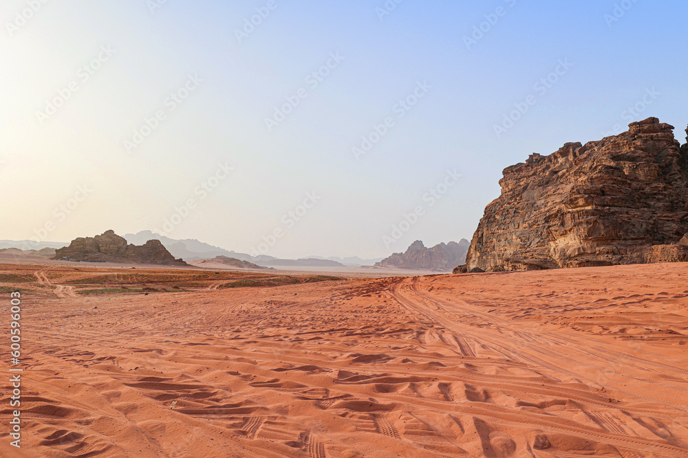 The Wadi Rum desert in Jordan