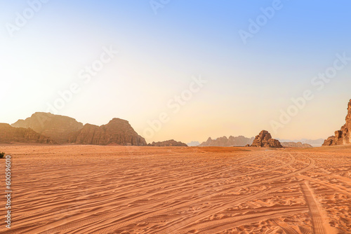 The Wadi Rum desert in Jordan