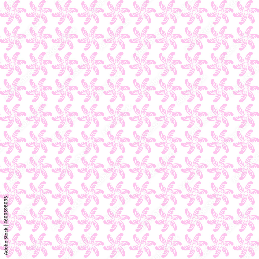 Seamless pattern with light pink ornate shapes. Seamless pattern with light pink ornate shapes.