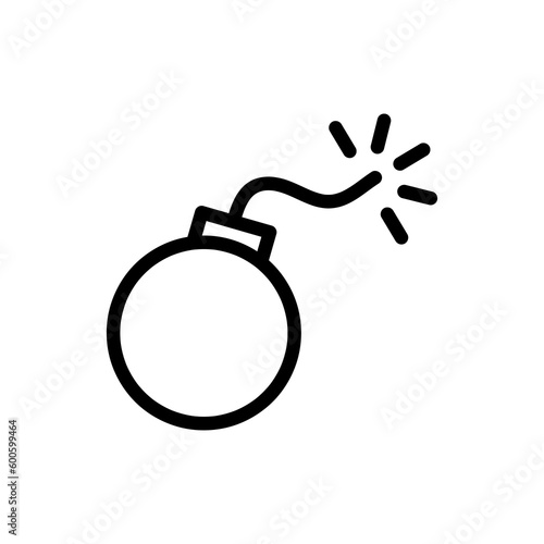 Bomb icon,vector illustration. bomb icon illustration isolated on White background.eps