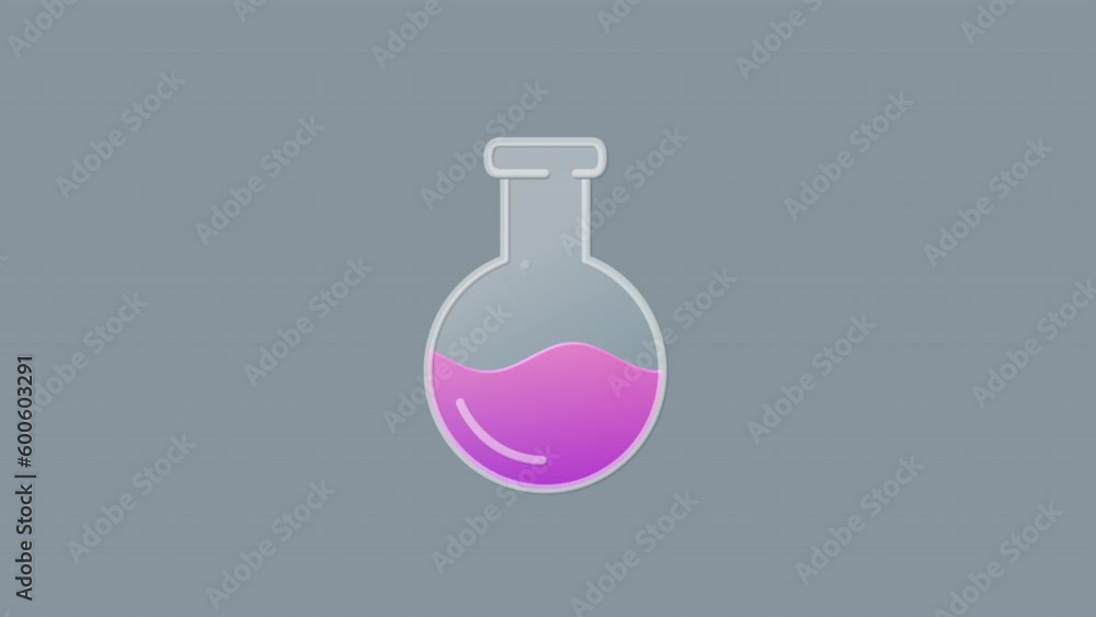 Round-bottom Flask line icon on the Alpha Channel Round-bottom Flask line icon on the Alpha Channel
