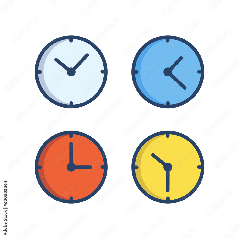 clock icon vector design illustration clock icon vector design illustration