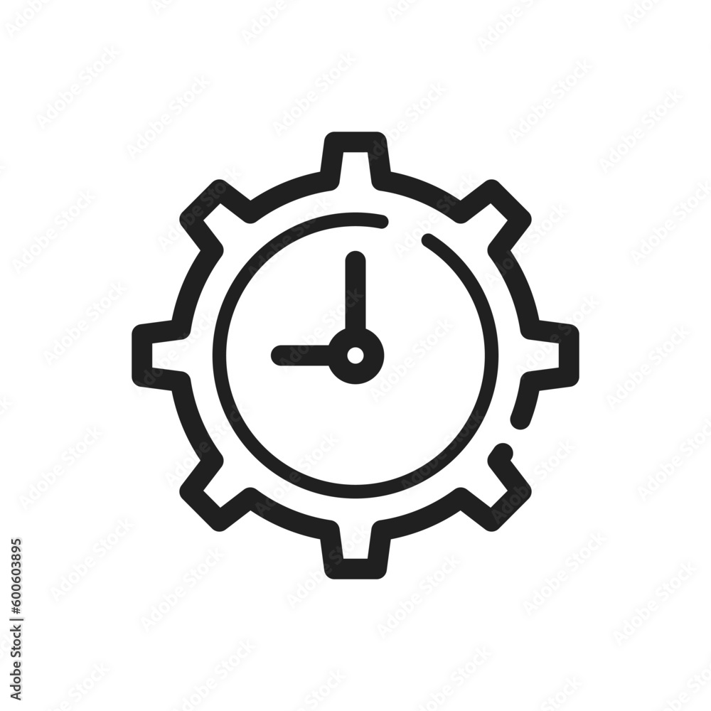 Time setting icon vector design illustration Time setting icon vector design illustration