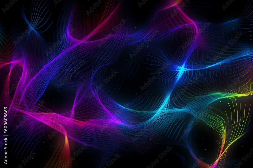 Obraz premium abstract background with glowing lines
