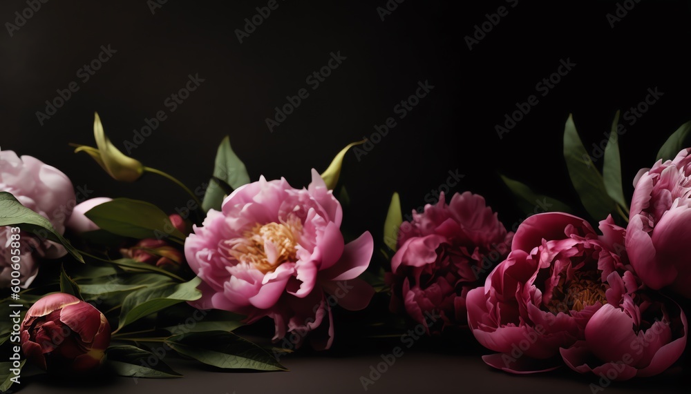 peonies with free space background peonies with free space background