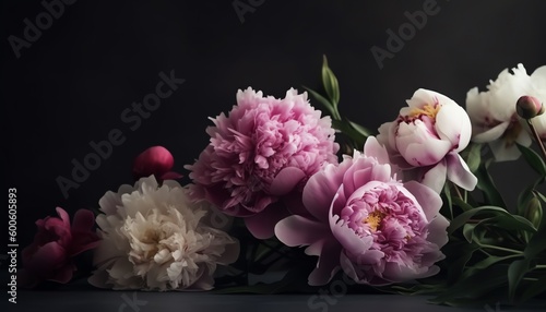peonies with free space background © RJ.RJ. Wave