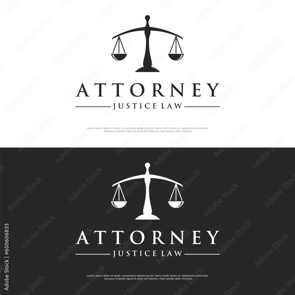 Law firm and attorney Logo.Justice template with pillar, sword and scales concept.Vector illustration. Law firm and attorney Logo.Justice template with pillar, sword and scales concept.Vector illustration.