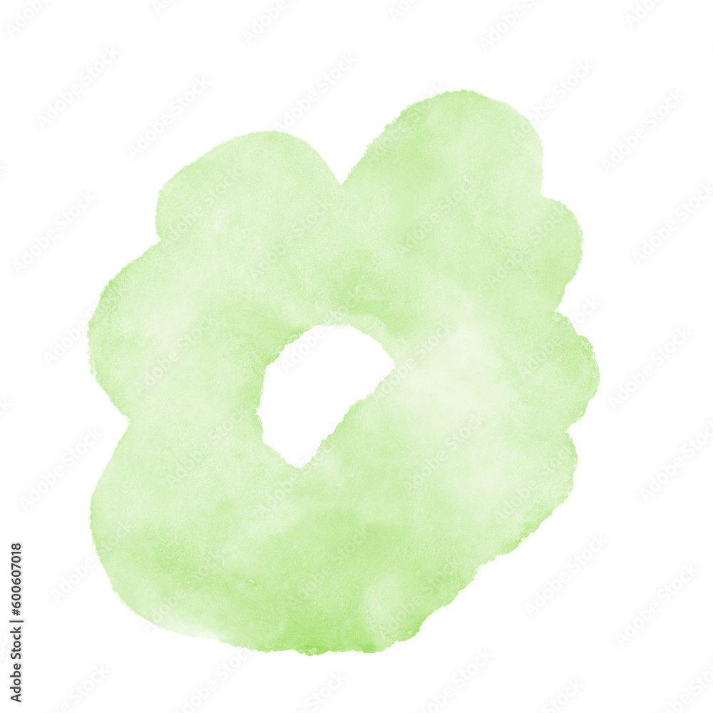 Pastel green Watercolor Abstract Shapes Pastel green Watercolor Abstract Shapes