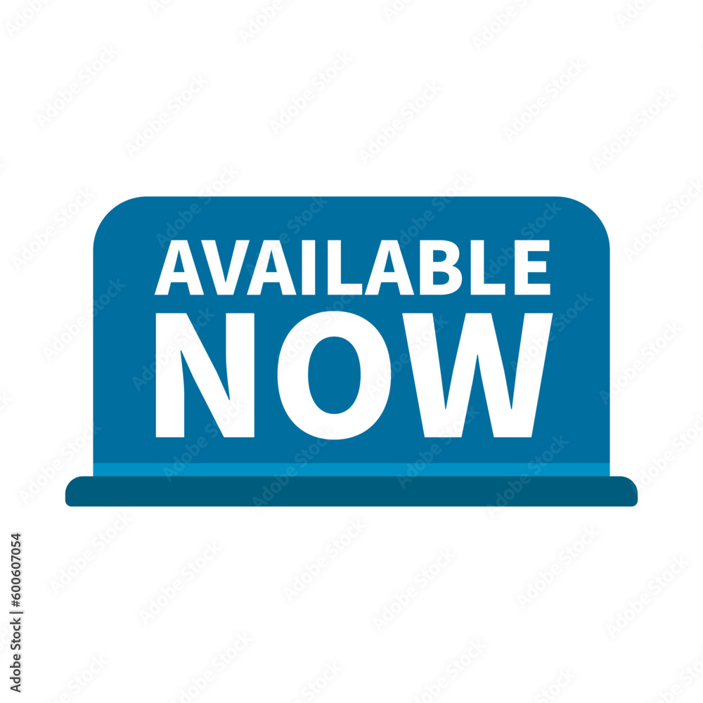 Available Now In Blue Rectangle Shape For Business
Available Now In Blue Rectangle Shape For Business
