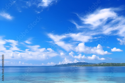 blue sky, clear sky, daylight, energetic, white, sunny,  © chui