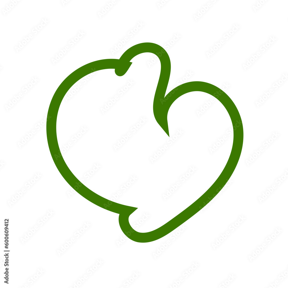 Green Abstract Shapes Outline 