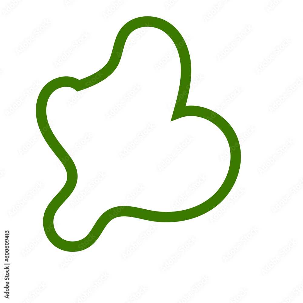 Green Abstract Shapes Outline Green Abstract Shapes Outline