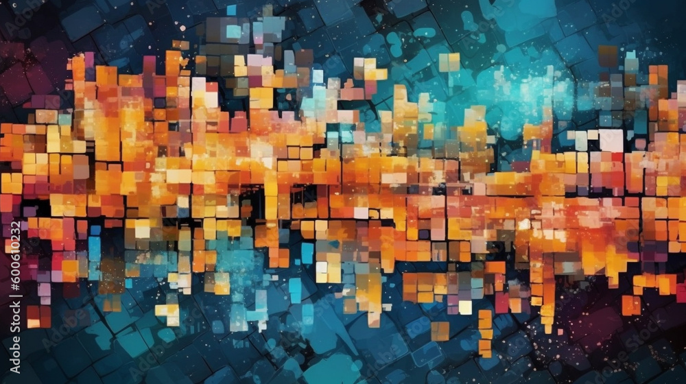 Generative AI, a collage effect for a creative and artistic website design Generative AI, a collage effect for a creative and artistic website design