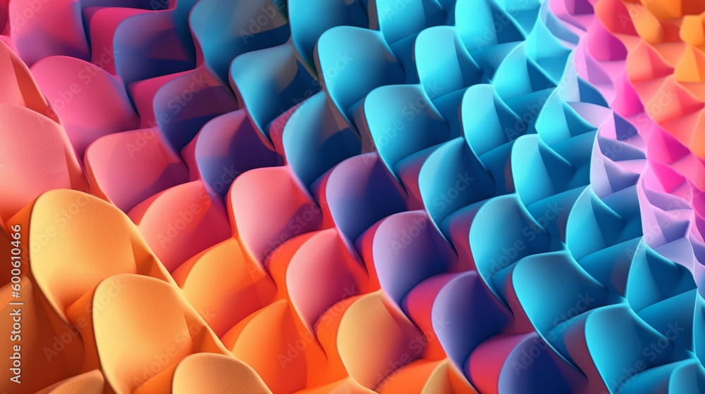 Obraz premium Generative AI, a 3D effect for a visually stunning website design