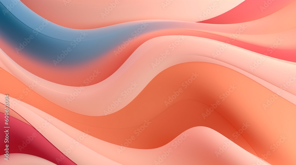 Generative AI, a fluid, organic shape for a natural and calming website design