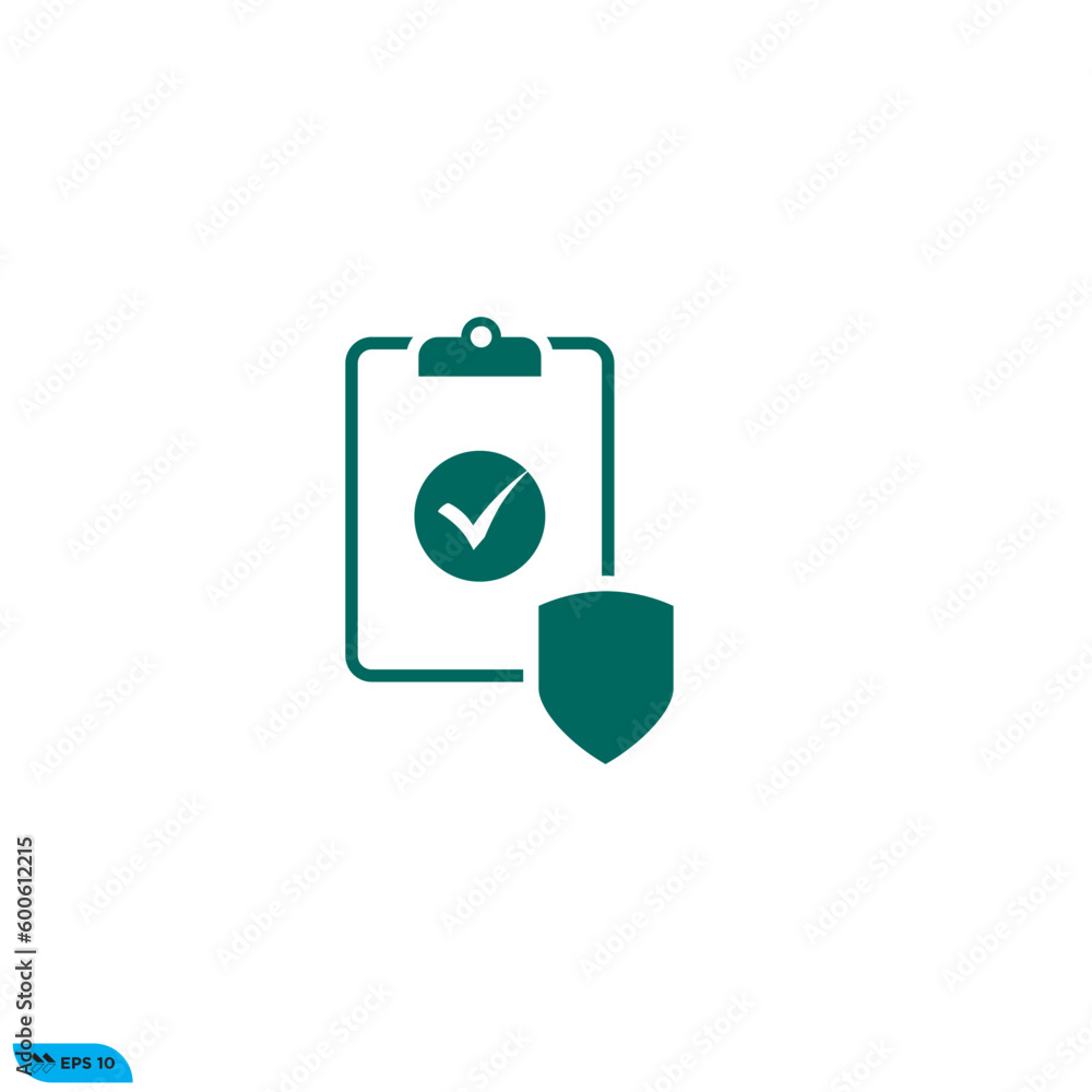 Icon vector graphic of Protected list Icon vector graphic of Protected list