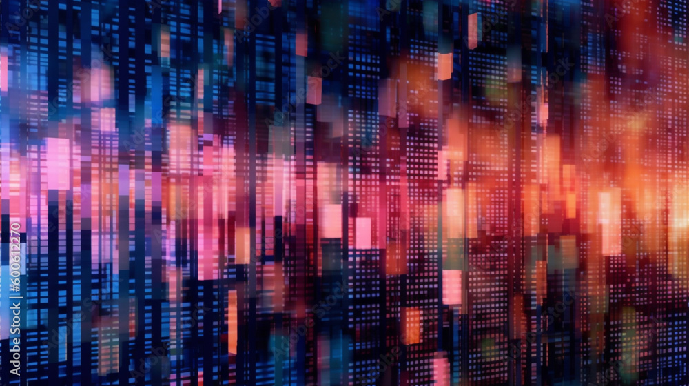 Generative AI, a glitch effect for a digital and edgy website design Generative AI, a glitch effect for a digital and edgy website design