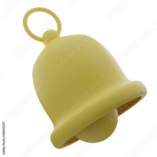 old bell notification 3d render