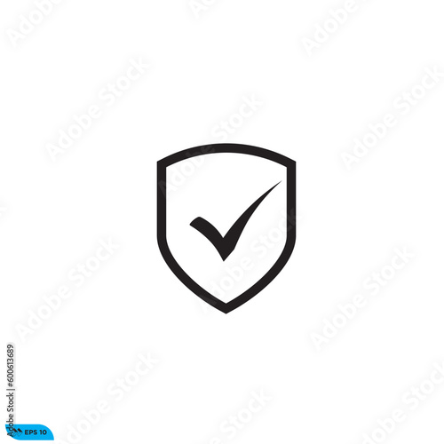 Icon vector graphic of Shield Check Mark