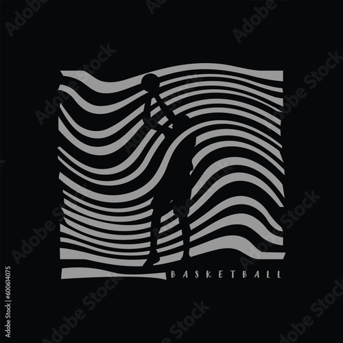 Basketball vector illustration and typography, perfect for t-shirts, hoodies, prints etc.