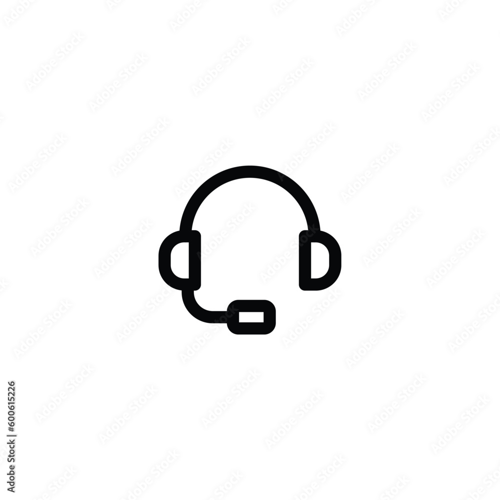 headphones icon. customer support icon headphones icon. customer support icon