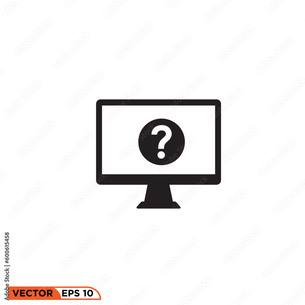 Icon vector graphic of Monitor Icon vector graphic of Monitor