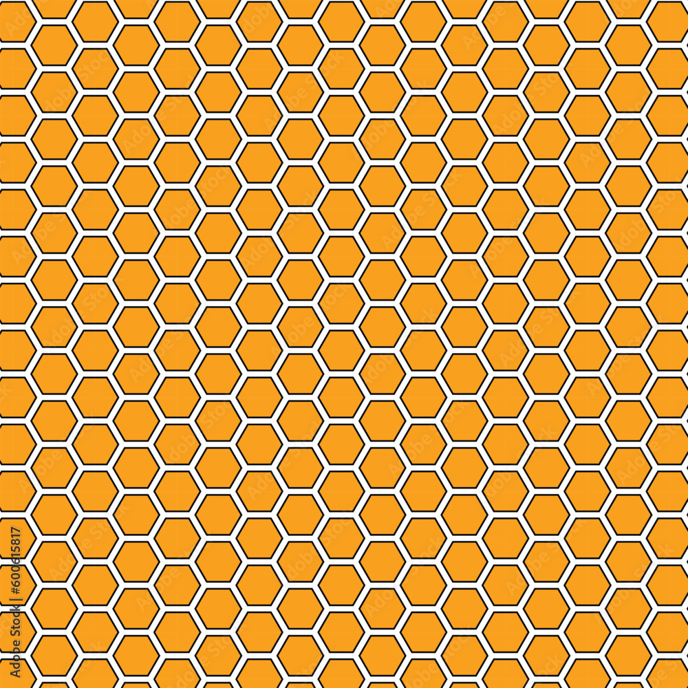 abstract geometric honeycomb net pattern.