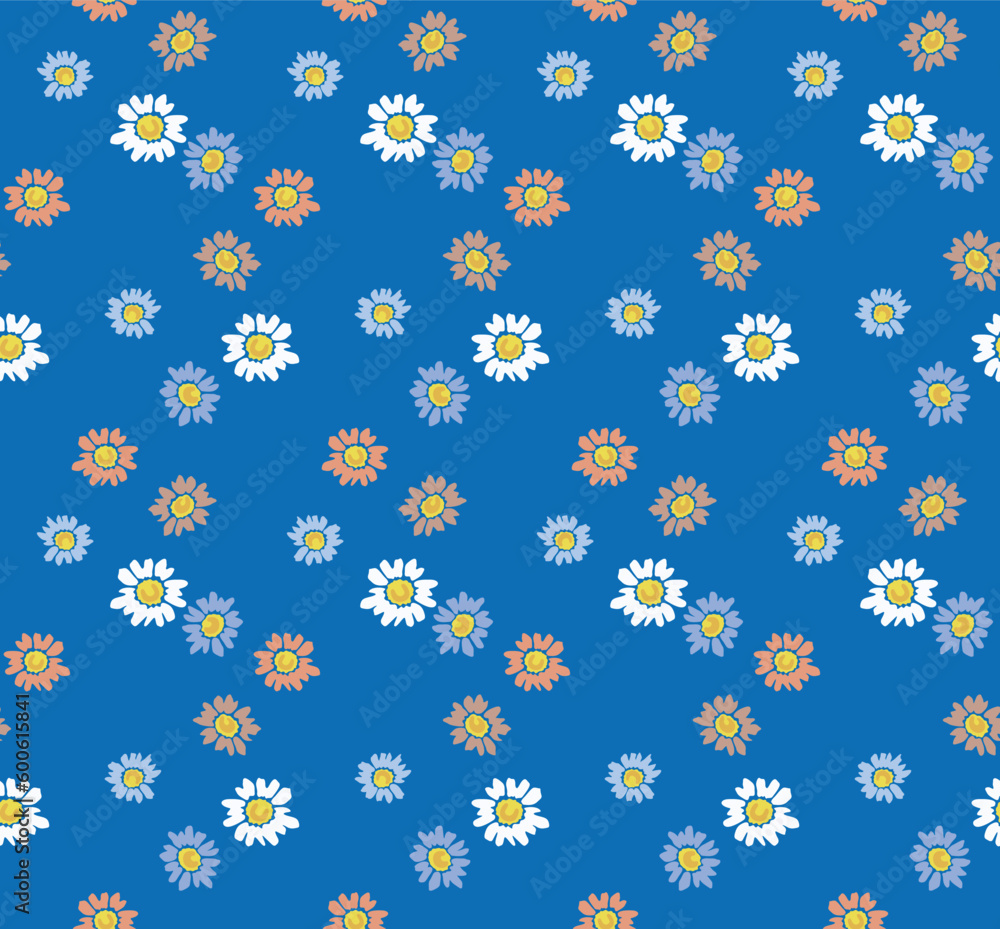 Japanese Pretty Flower Vector Seamless Pattern Japanese Pretty Flower Vector Seamless Pattern