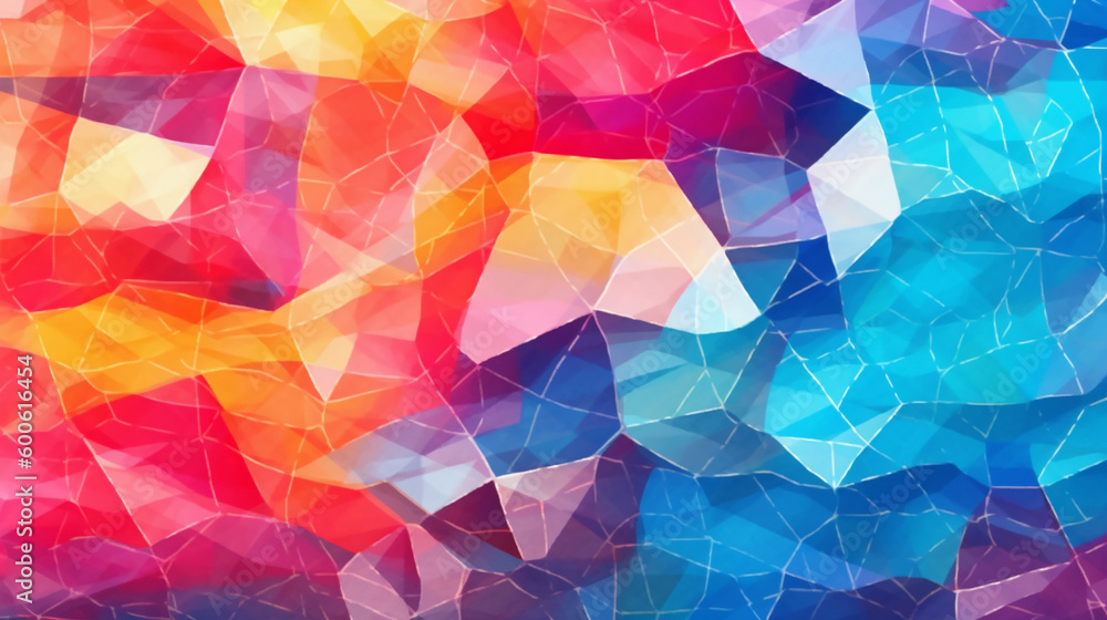 Obraz premium Generative AI, a mosaic pattern for a bold and eclectic website design