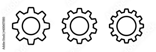 Gear icon set