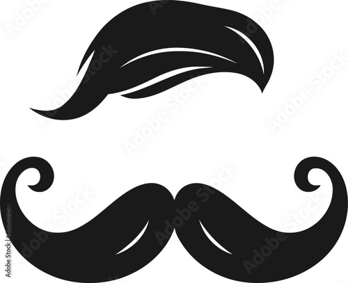 Mustache icon. Simple illustration of italy mustache vector icon