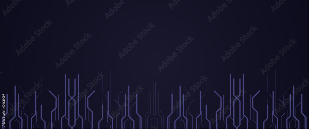 Abstract modern futuristic circuit board line path design, pcb or electronic circuit background design. Good for background, banner, business, cover, template