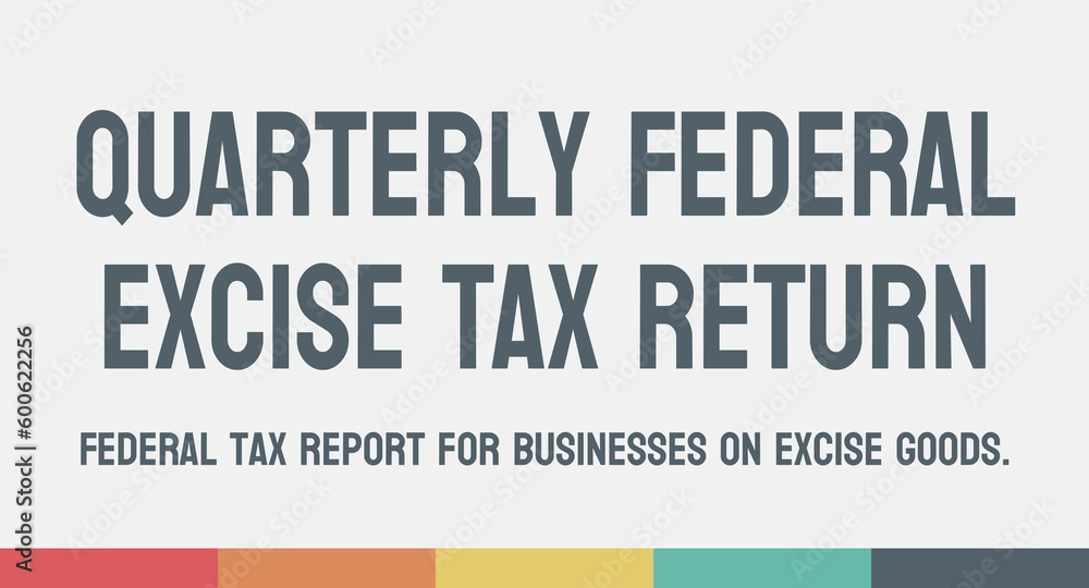 Obraz premium Form 720 Quarterly Federal Excise Tax Return - Tax form for excise taxes