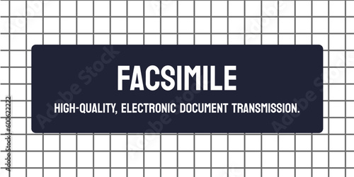 Photos Facsimile - A fax or a copy of a document.