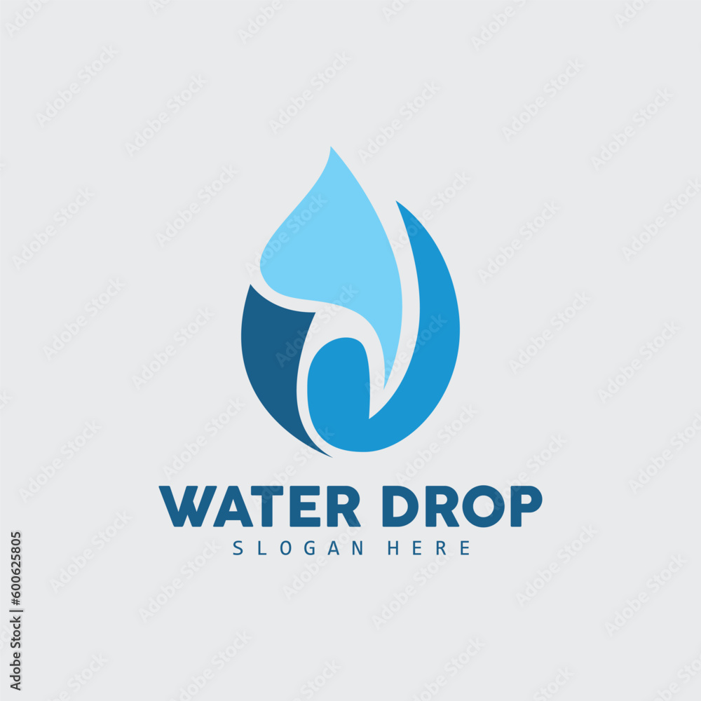 Water Drop Logo, Simple Vector, Elegant Design, Icon Symbol Template Water Drop Logo, Simple Vector, Elegant Design, Icon Symbol Template