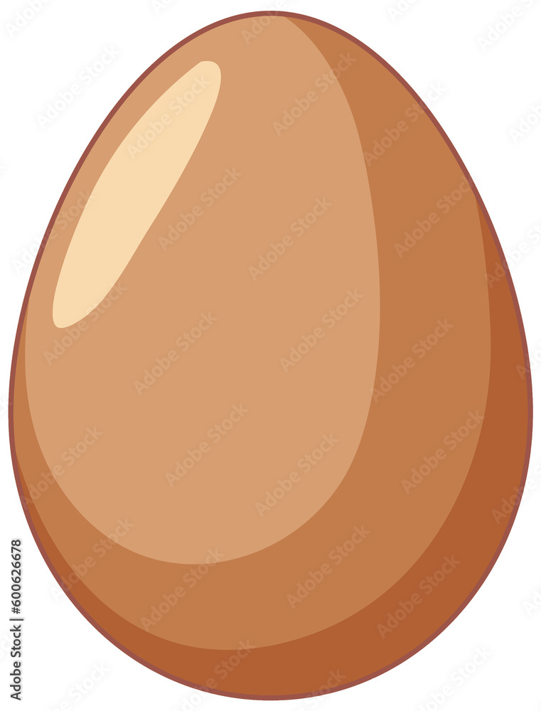 An egg in cartoon style An egg in cartoon style