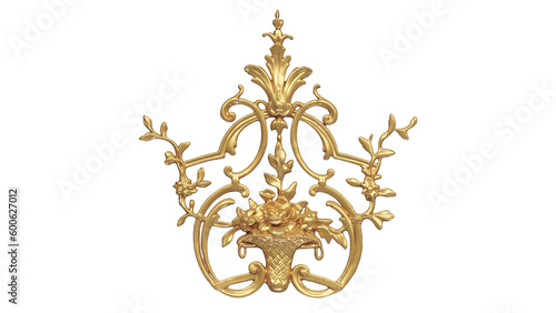 antique gold ornament
