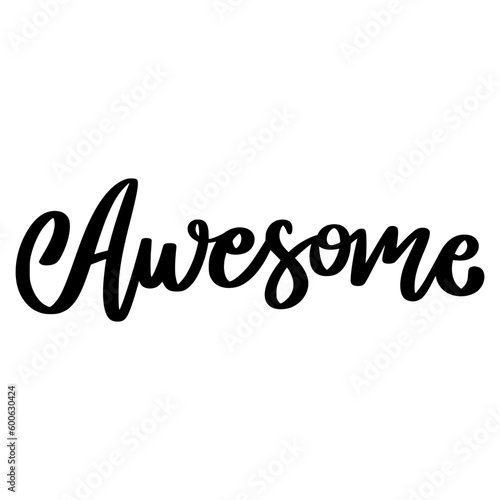 Awesome Lettering. Word Ideas Lettering Stickers