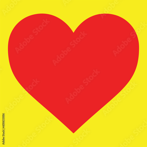 Red Heart Valentine's Day Symbol of Love Flat Red Icon Isolated on Yellow Background. Vector illustration. Red and Yellow Free Download Red Heart Valentine's Day Symbol of Love Flat Red Icon Isolated on Yellow Background. Vector illustration. Red and Yellow - GFXLoad