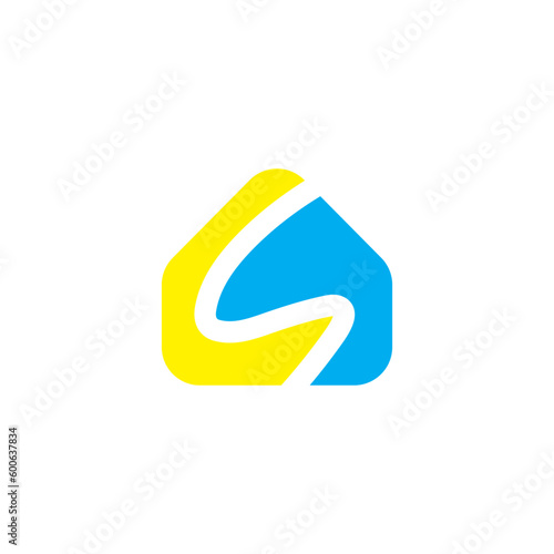 Free Download super home logo buildings landmark illustration. - GFXLoad