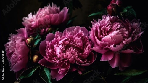  a bunch of pink flowers sitting on top of a table.  generative ai