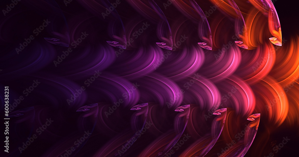 Obraz premium 3D rendering abstract technology fractal background