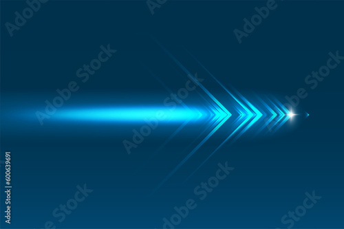Abstract speed movement of arrows
