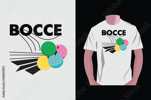 Tableau sur toile Bocce ball t-shirt design, Bocce typography t-shirt design
