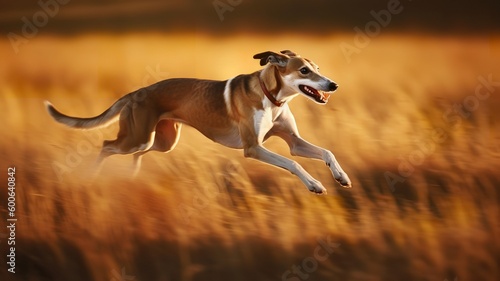 Graceful Greyhound in Motion