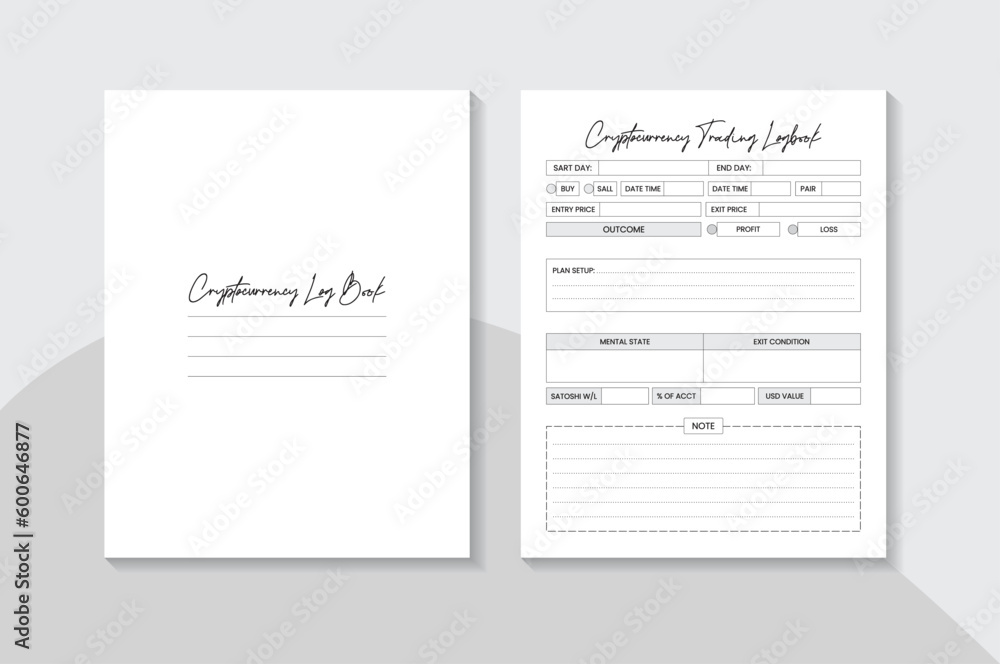 Crypto Currency Logbook kdp Interior: Trading Tracker. Crypto Currency Log
Crypto Currency Logbook kdp Interior: Trading Tracker. Crypto Currency Log