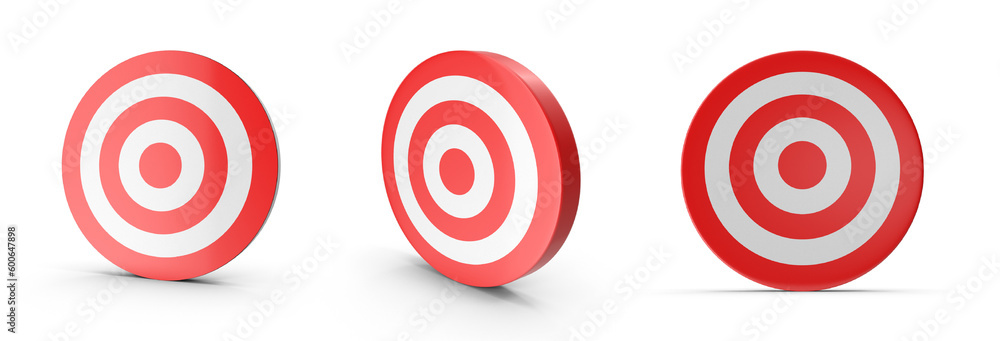 set of target circles on transparent background set of target circles on transparent background